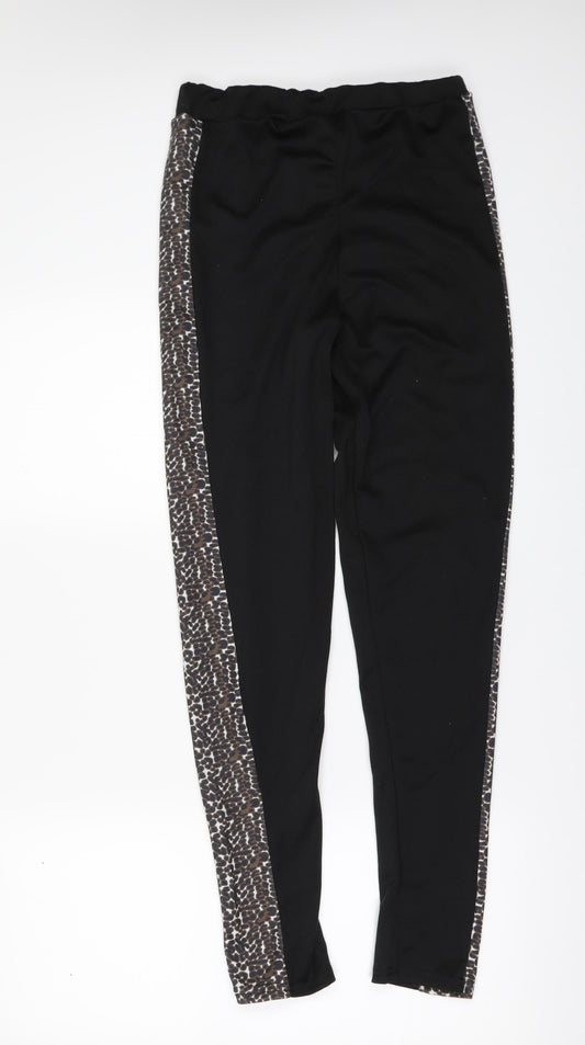 Womens UK Size 10 I SAW IT FIRST Regular Fit Carrot Black Trousers