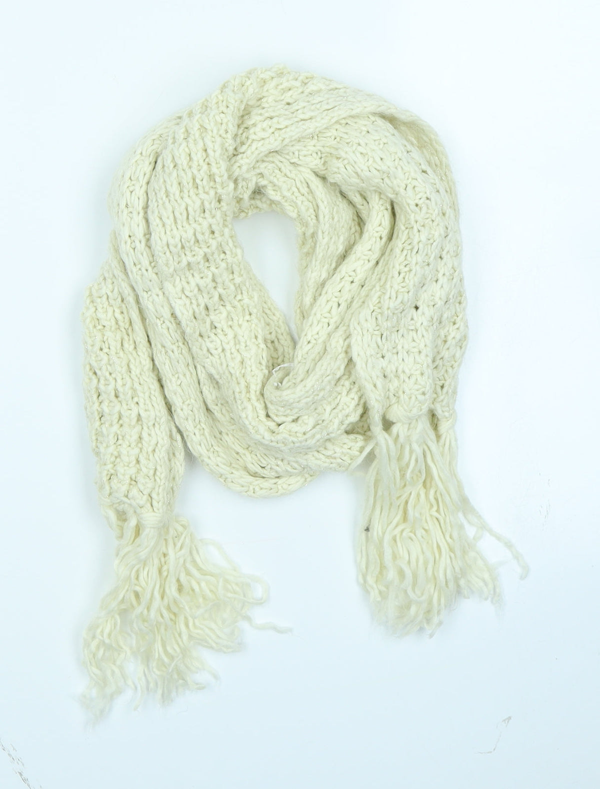 Matalan Womens Ivory Knit Scarf