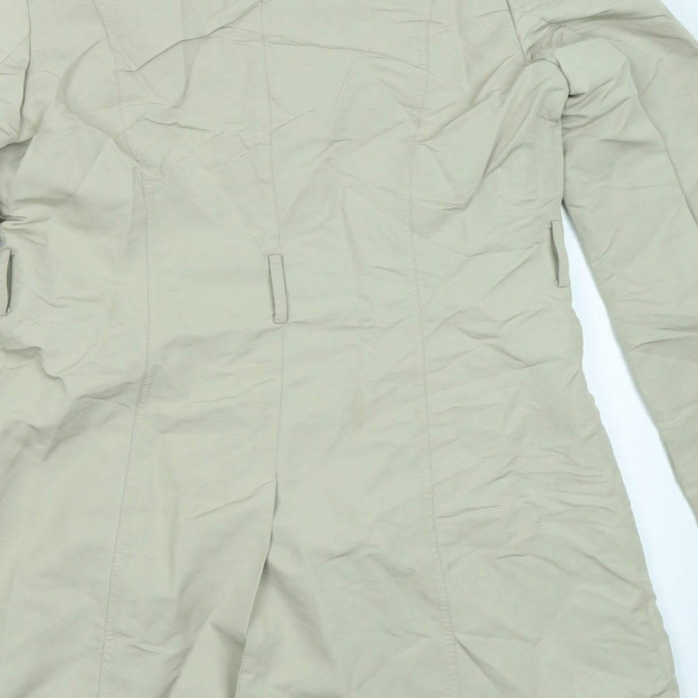 Womens UK Size 2 M&S Beige Overcoat