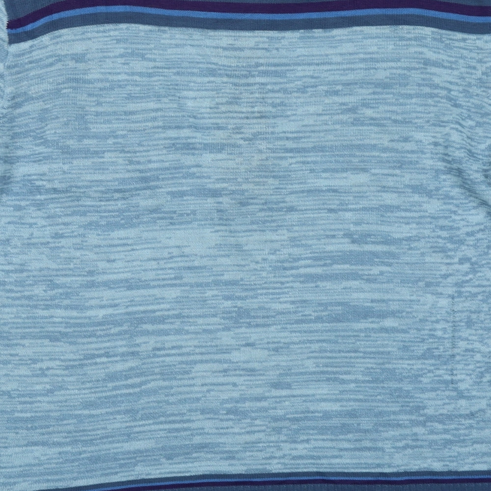 Grendale Mens Blue Colourblock Knit Polo Size S