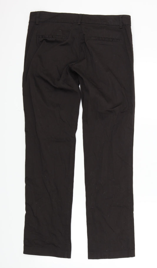 RESERVED Womens Black Trousers Size 38 L30 in