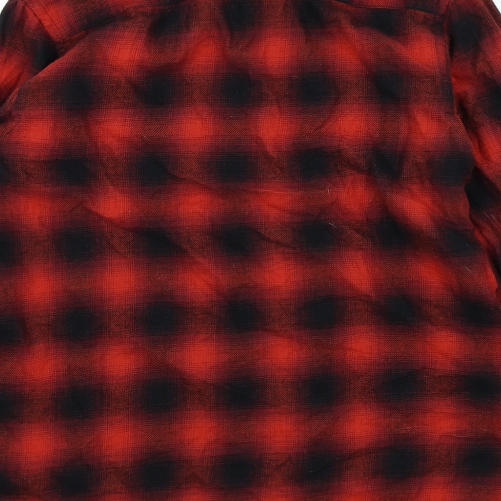 Primark Womens Red Check Basic Blouse Size S