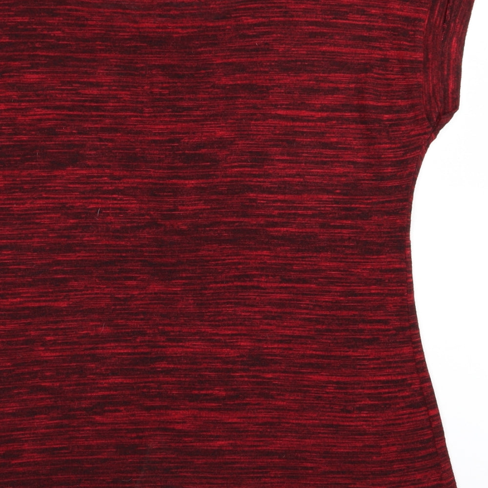 Womens UK Size 12 New Look Red Basic T-Shirt