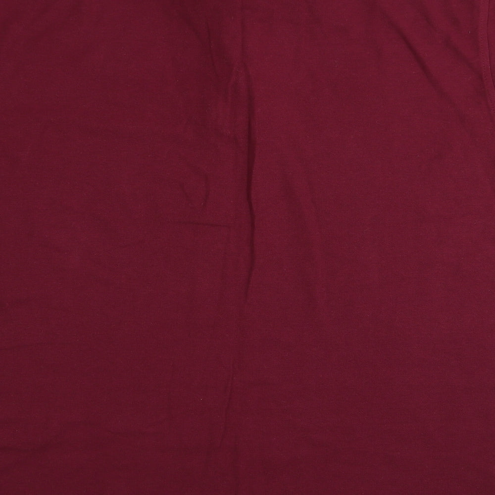 UltraClub Mens Red Polo Size L