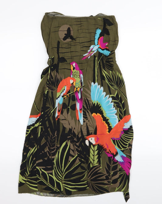 Divided by H&M Womens Multicoloured Floral Fit & Flare Size 8