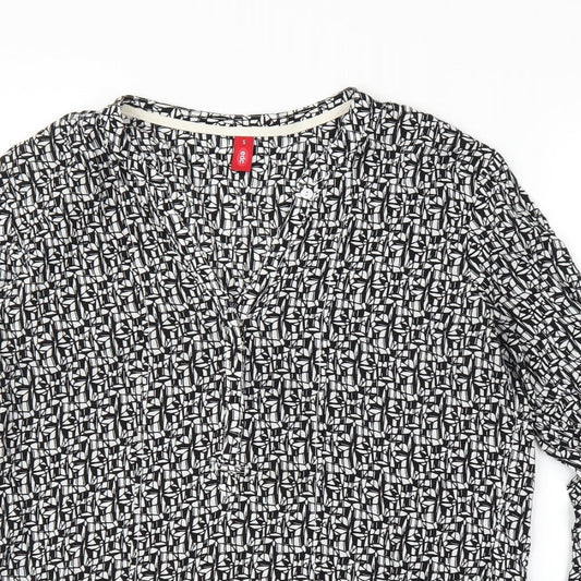 Womens UK Size S EDC Black Basic Blouse