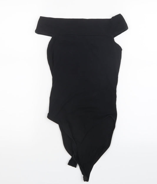 Womens UK Size 8 Miss Selfridge One-Piece Black Bodysuit