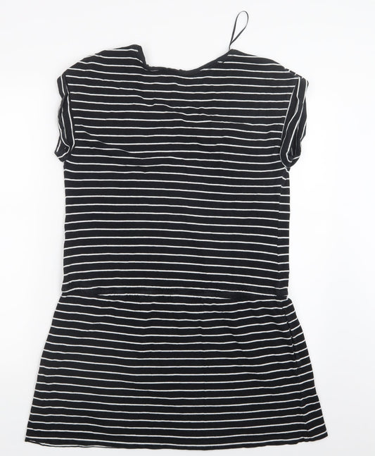 Womens UK Size 12 Debenhams Black Basic T-Shirt