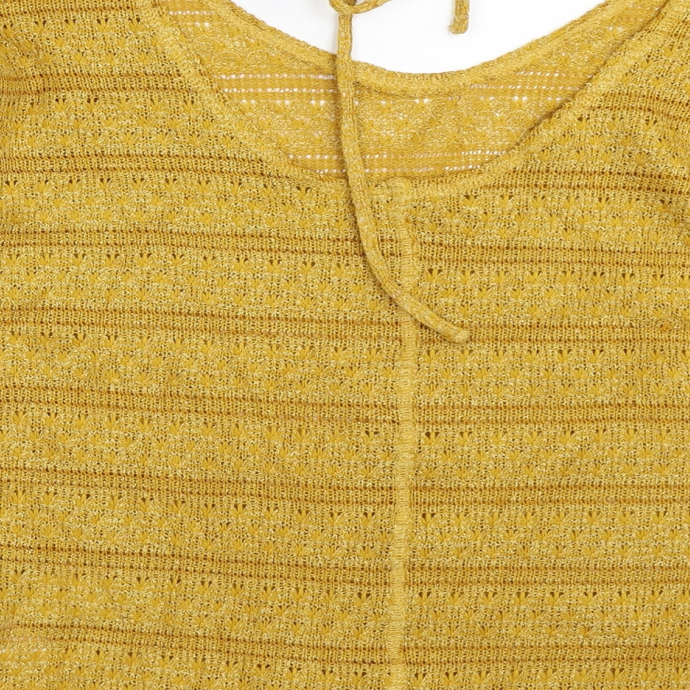 Next Womens Yellow Pullover Jumper Size 10