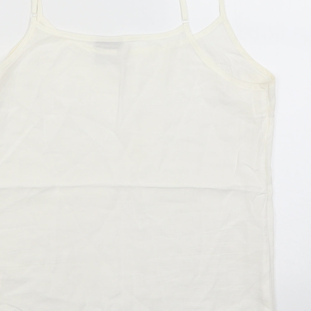 Womens UK Size M VERO MODA White Camisole Tank