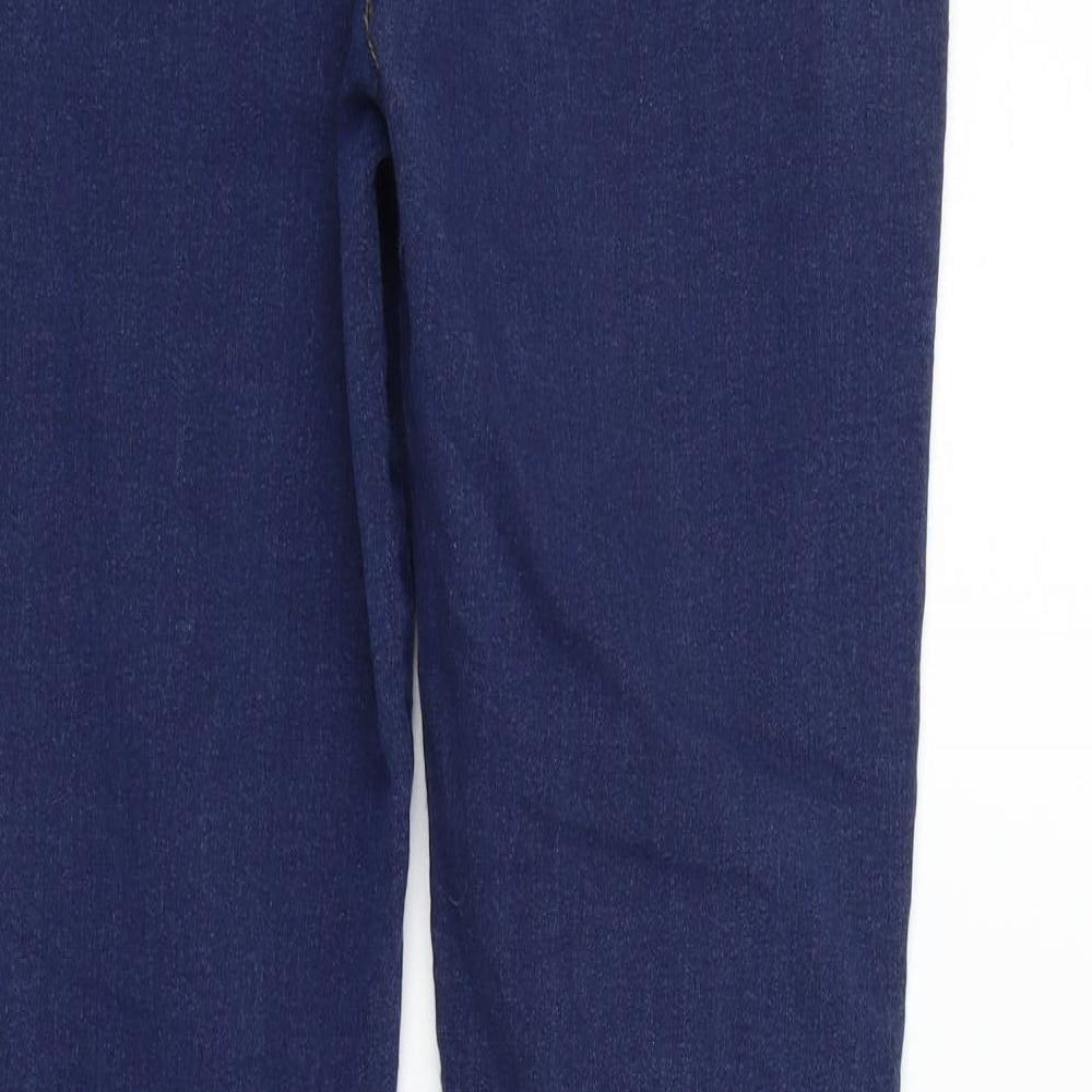 Womens UK Size 12 Papaya Regular Fit Straight Blue Jeans