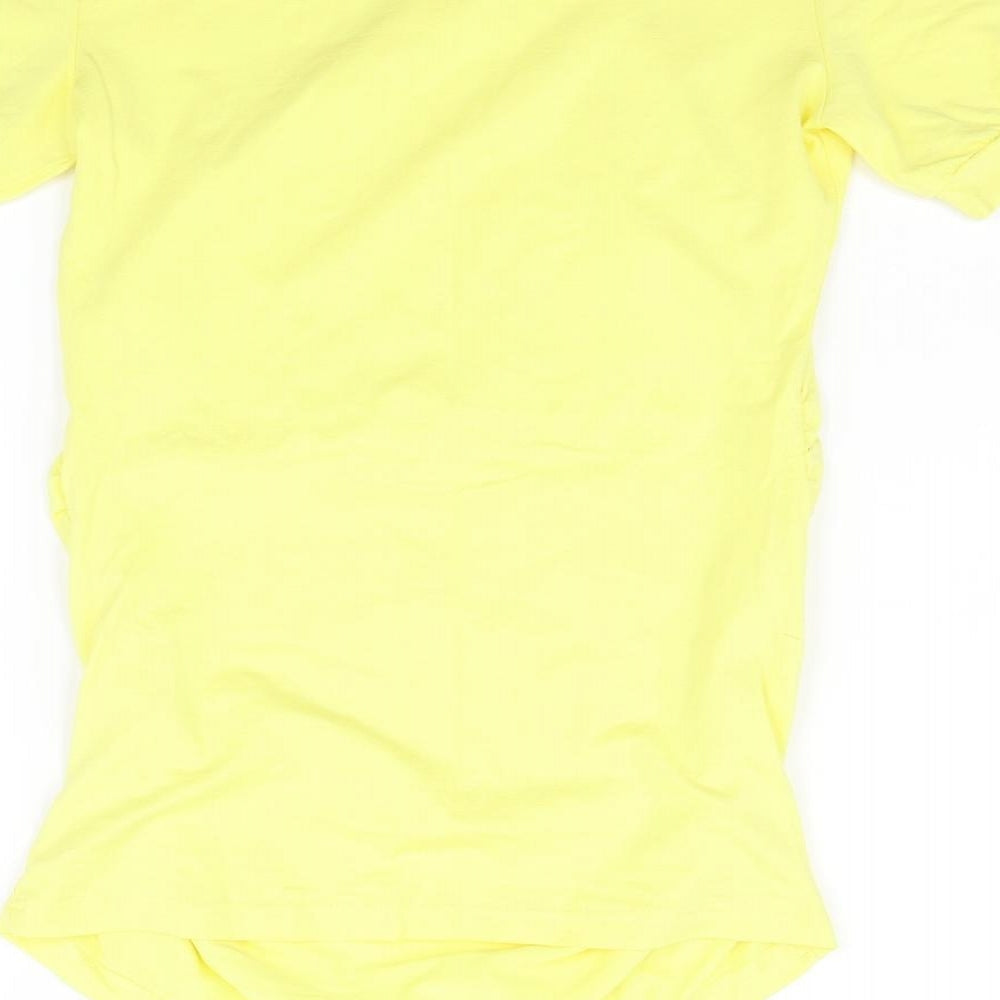 Womens UK Size M Preworn Yellow Basic Blouse