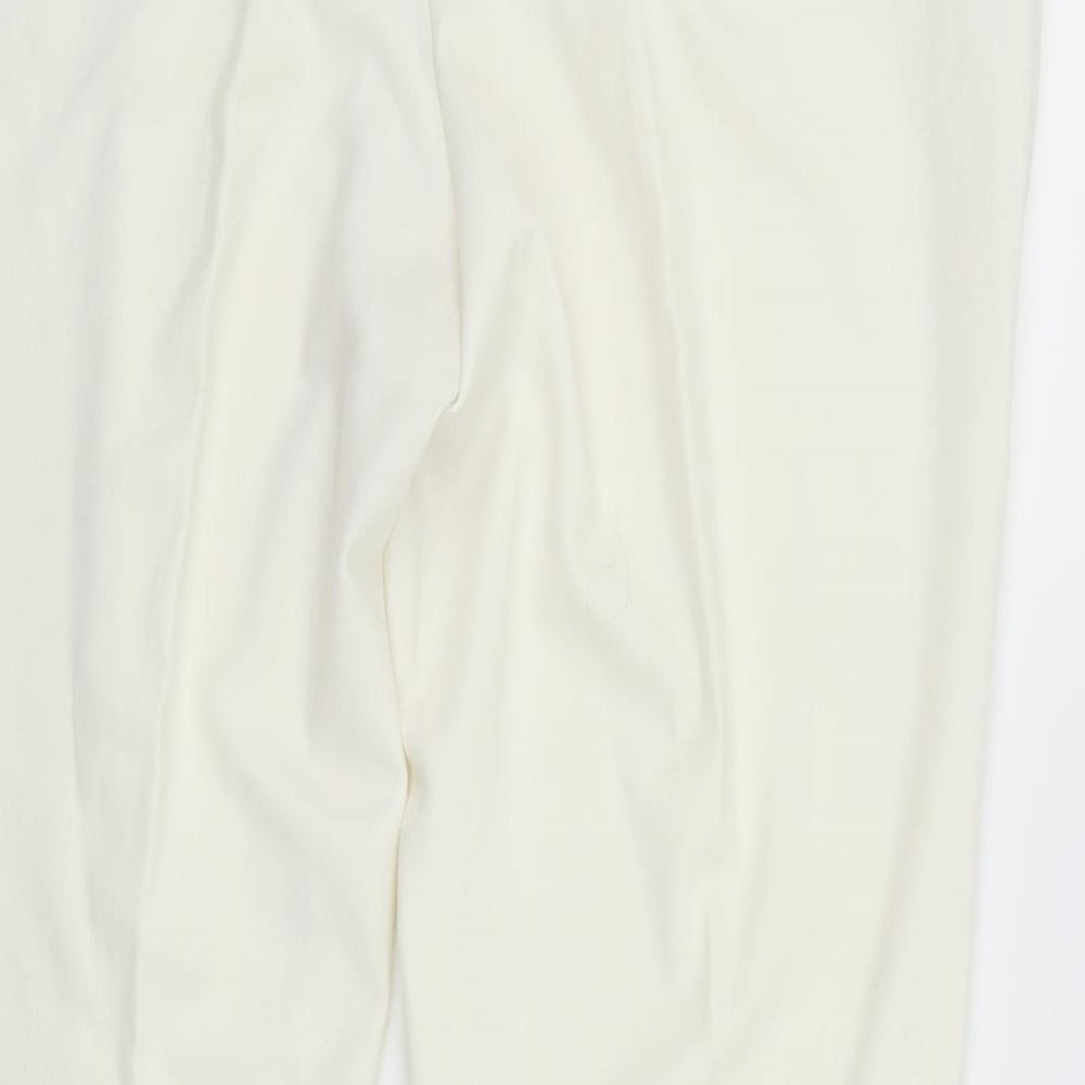 la via Womens White Trousers Size 16 L25 in