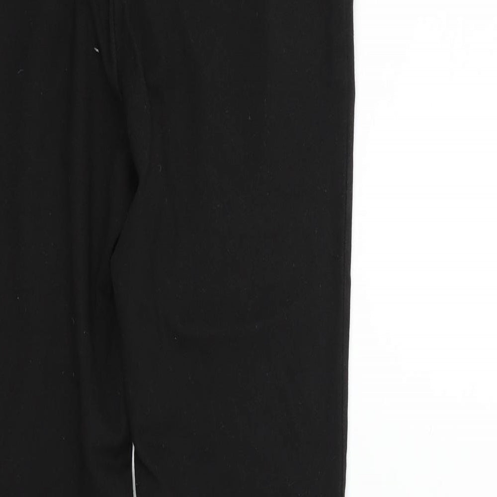 George Girls Black Ikat Chino Trousers Size 12-13 Years