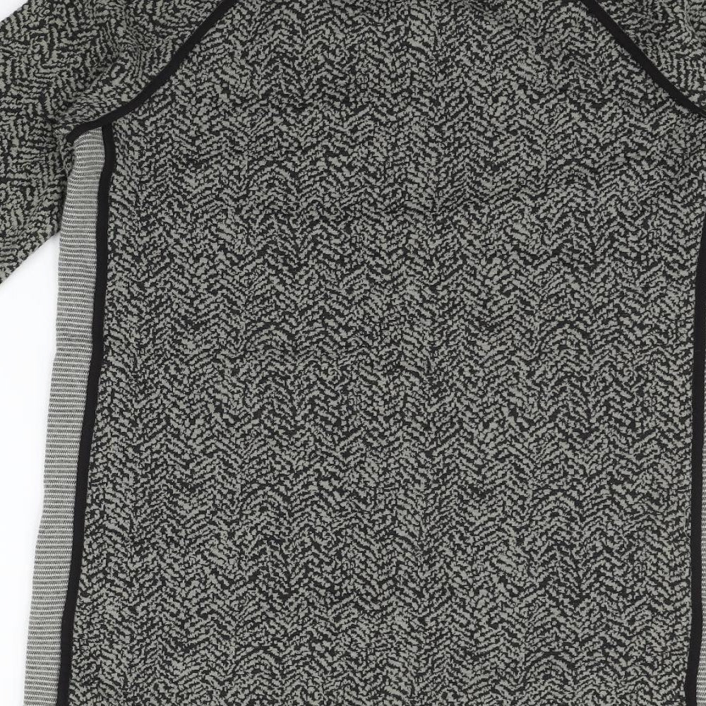 NEXT Womens Grey Geometric Fit & Flare Size 14