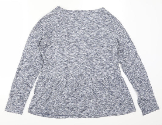 Womens UK Size 12 Deane & White Blue Basic T-Shirt