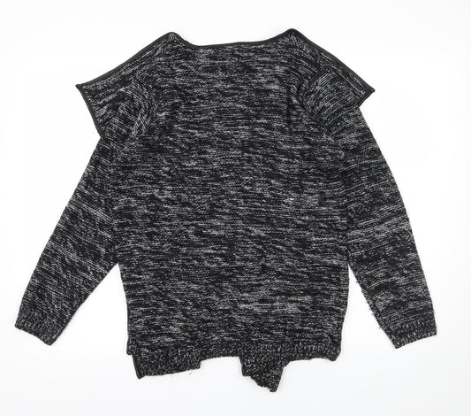 ESMARA Womens Black Knit Cardigan Jumper Size 10