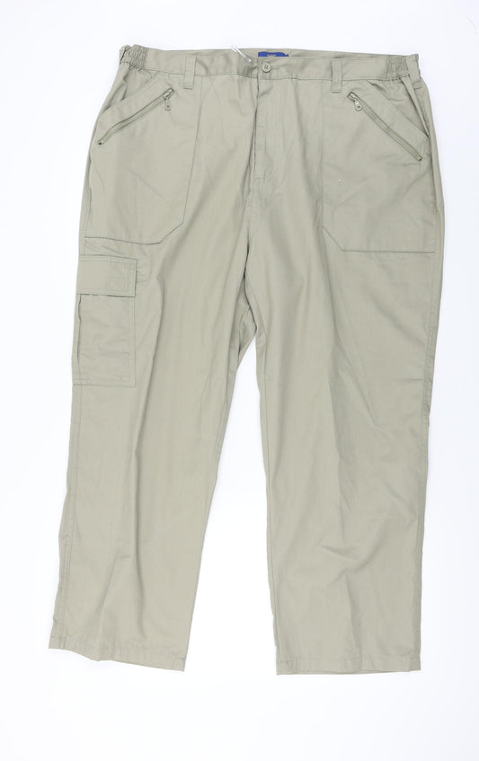 Womens UK Size 38 in Cotton Traders Regular Fit Beige Trousers