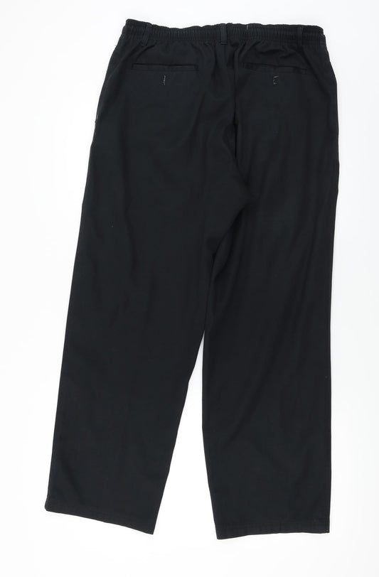 Preworn Mens Black Trousers Size 32 in L26 in
