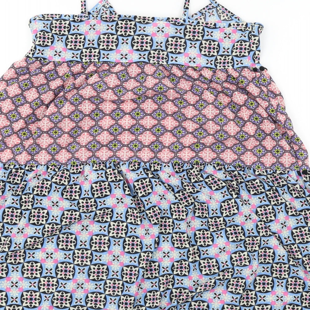 Womens UK Size 10 Topshop Blue Basic Blouse