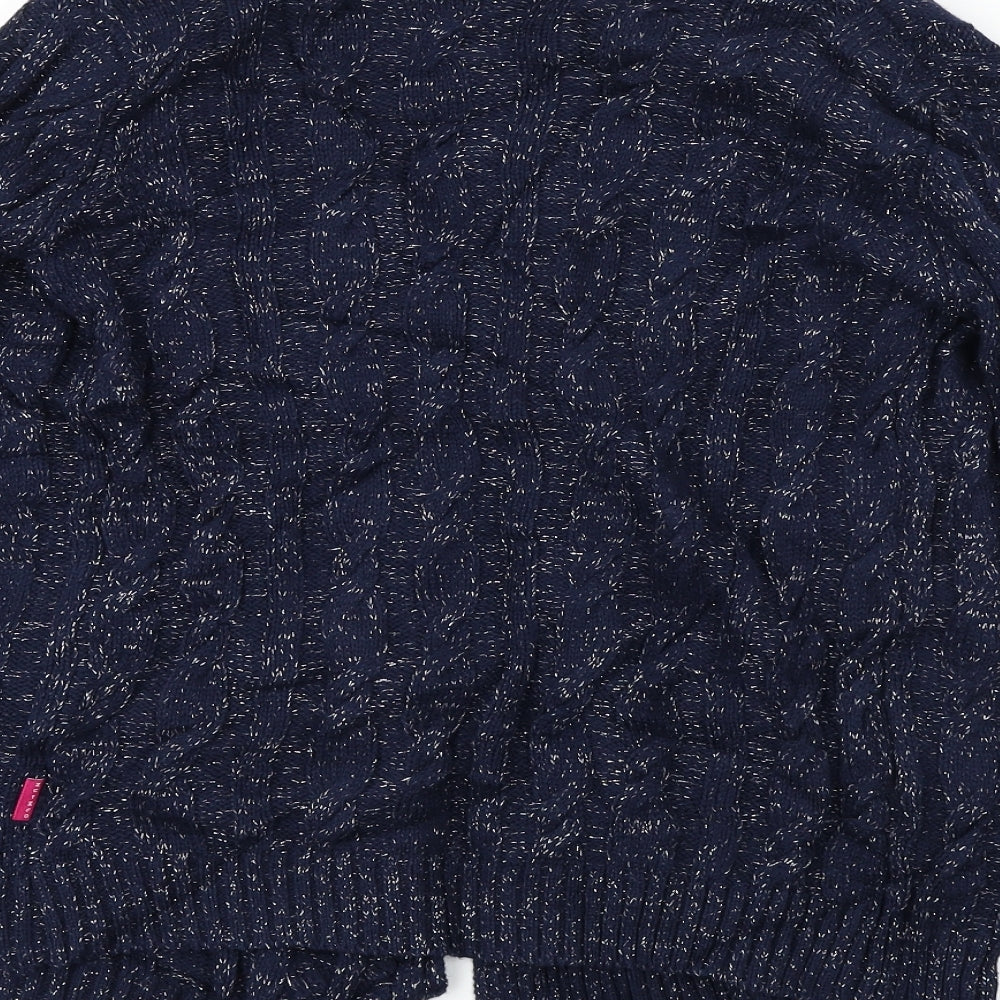 Nutmeg Girls Blue Cardigan Jumper Size 10 Years