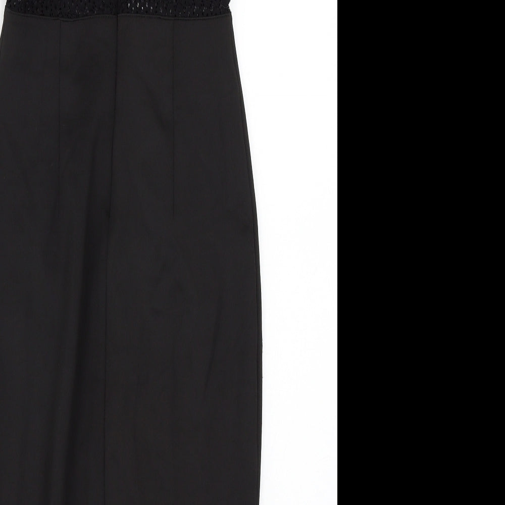 Pink Boutique Womens Black A-Line Size 8