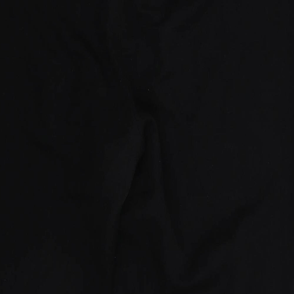 Womens UK Size 42 in Preworn Slim Fit Black Trousers