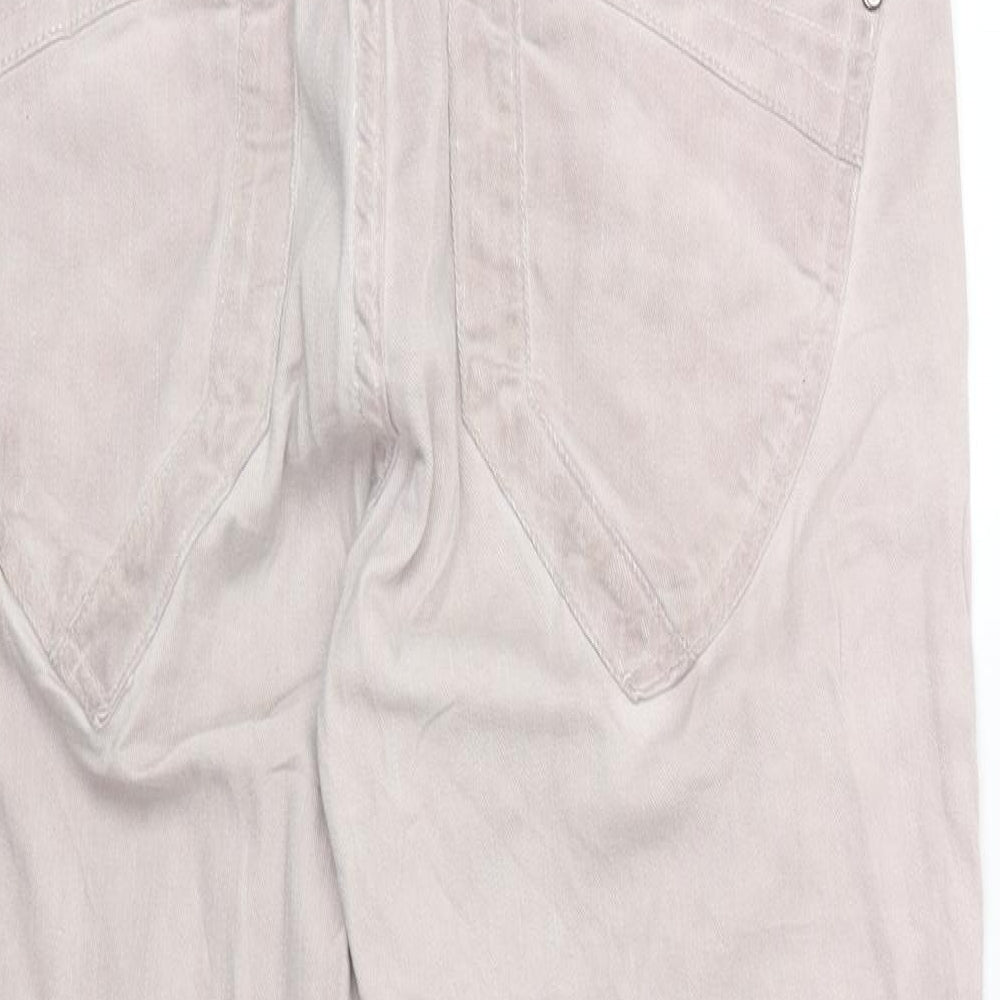 TREDY Womens Pink Denim Skinny Jeans Size 10 L26 in