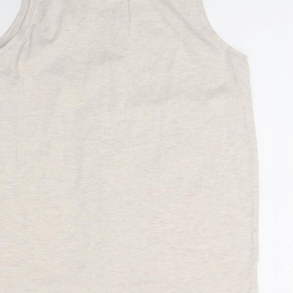 Womens UK Size 10 Pep&co Beige Basic Tank