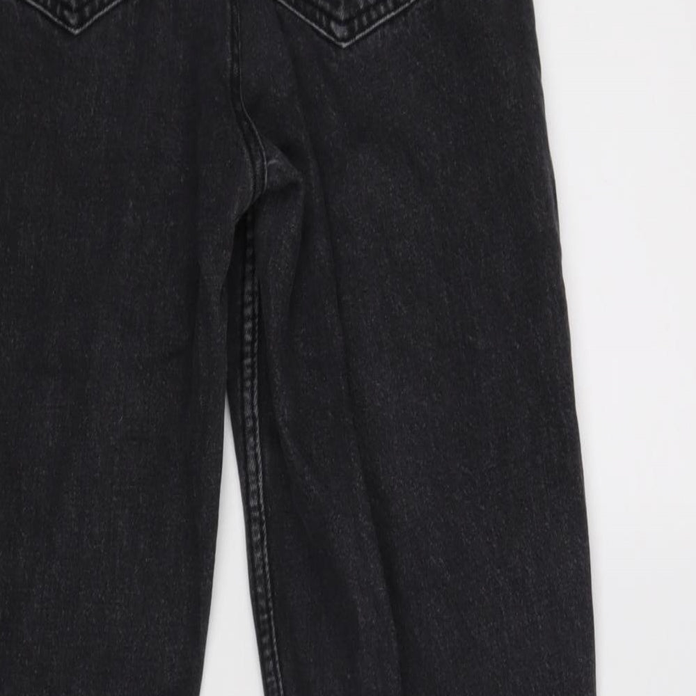 Pull&Bear Womens Black   Straight Jeans Size 6 L28 in