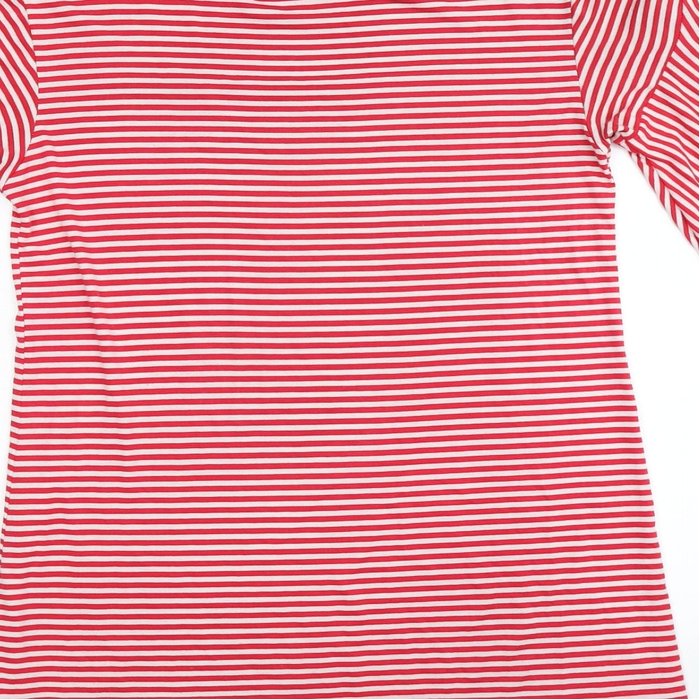 Missguided Womens Red Striped A-Line Size 8