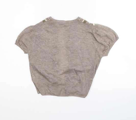 Atmosphere Womens Grey Cardigan Jumper Size 8