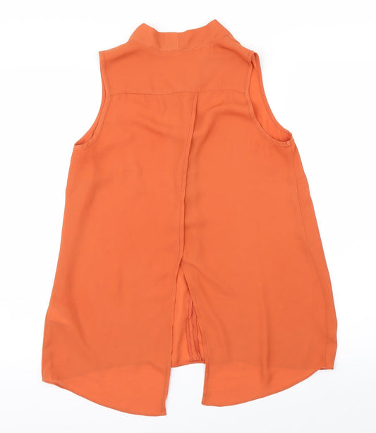 F&F Womens Orange Basic Blouse Size 8