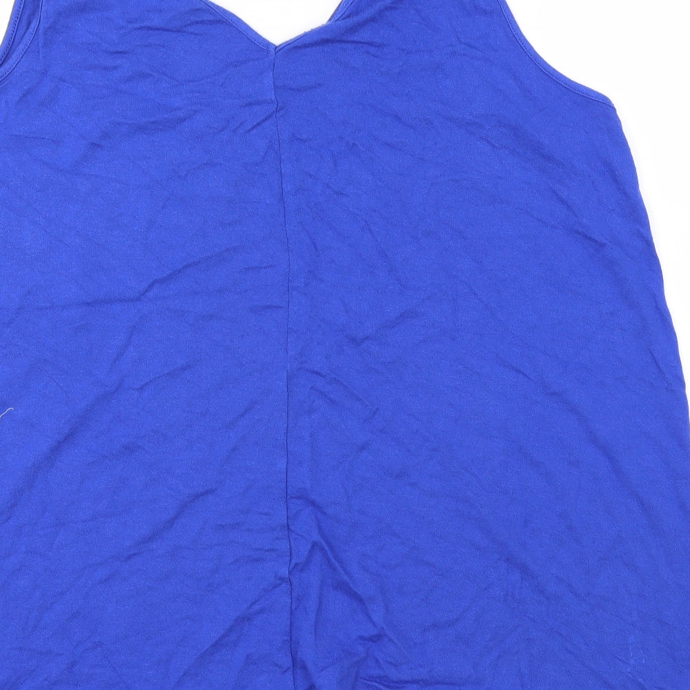 George Womens Blue Basic Blouse Size 14