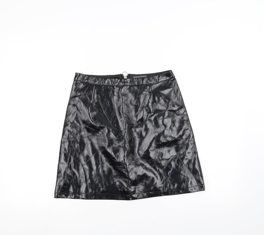 Primark Womens Black A-Line Skirt Size 8