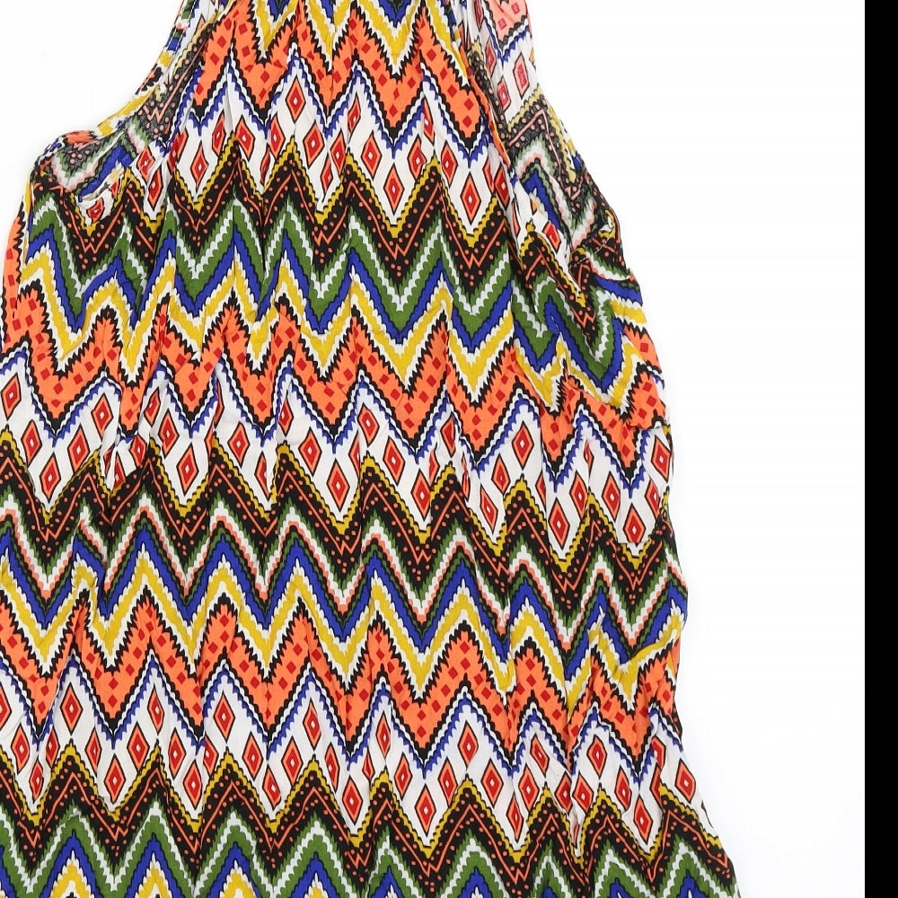Womens UK Size 8 Hearts & Bows Multicoloured Basic Blouse