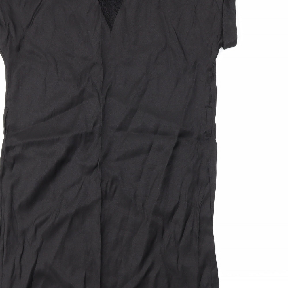 Womens UK Size 8 Dorothy Perkins Black Basic Blouse