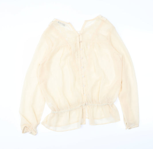 Womens UK Size S TFNC Beige Basic Blouse