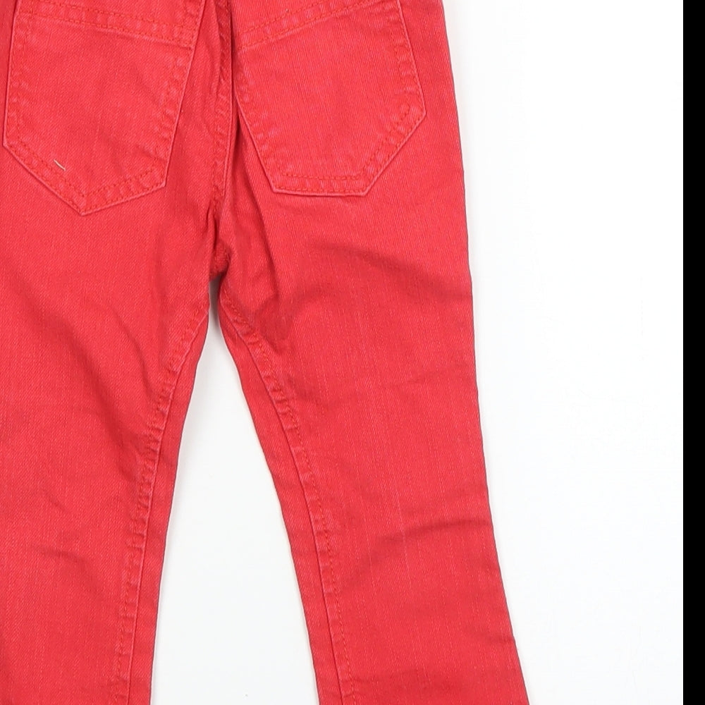 George Baby Red Denim Jeans Size 18 Months