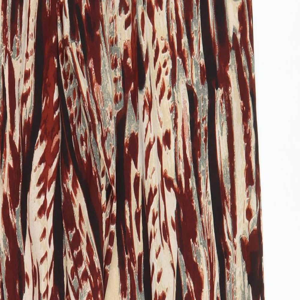 b.young Womens Brown Striped Trousers Size XS L28 in