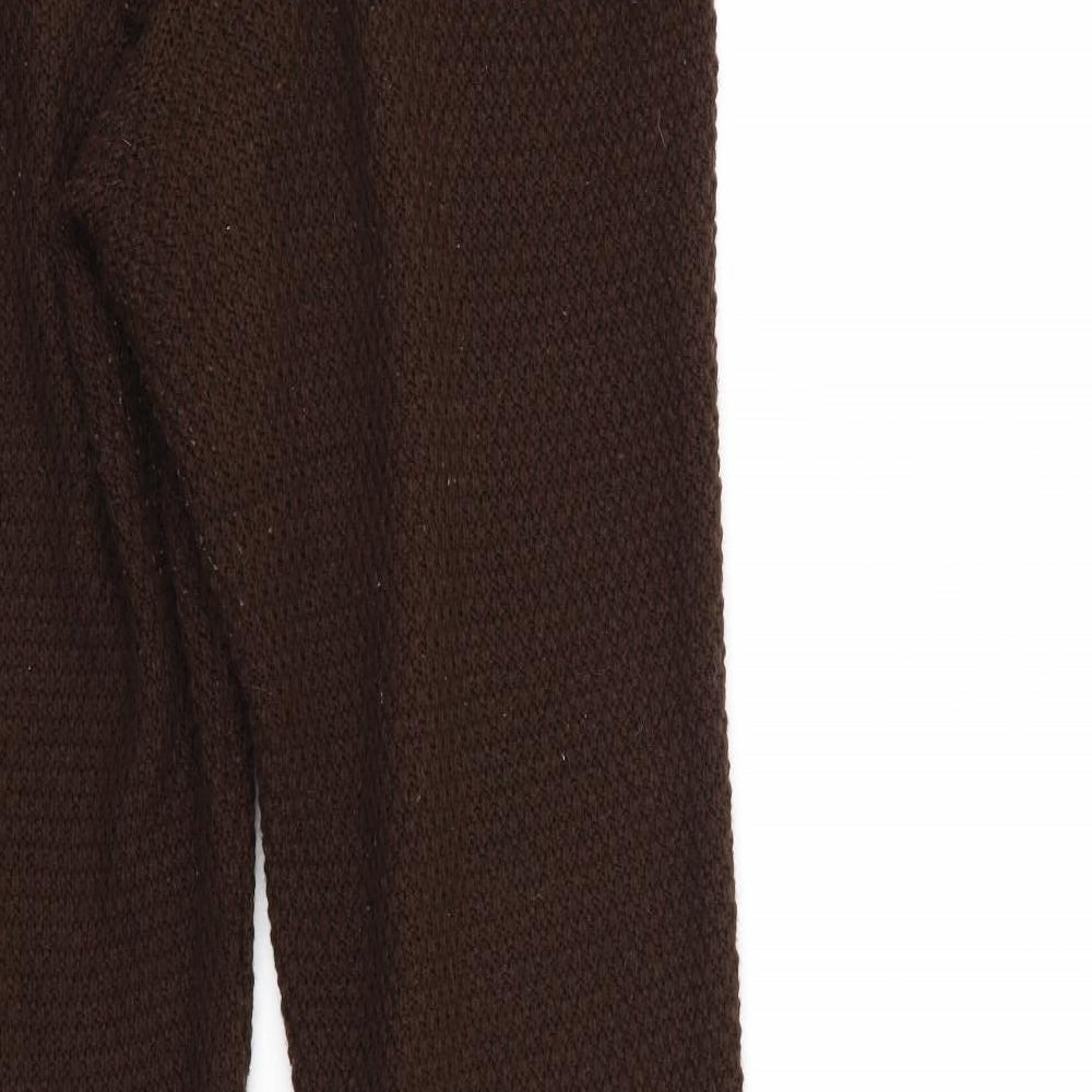 Womens UK Size M PRETTYLITTLETHING Regular Fit Sweatpants Brown Trousers