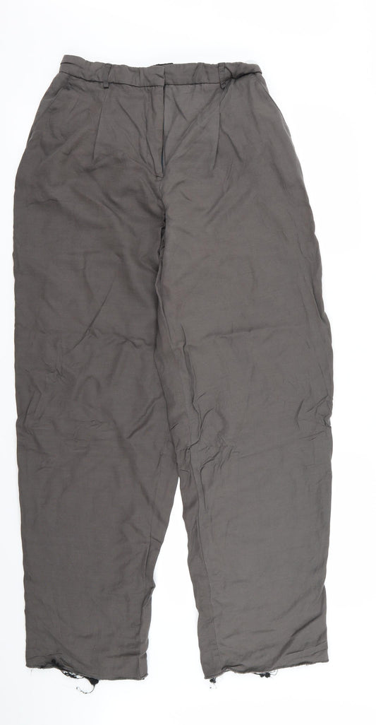 Topshop Womens Brown Trousers Size 12 L26 in
