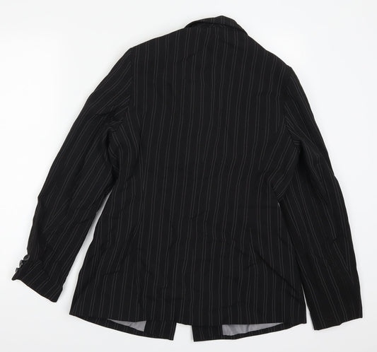 Preworn Womens Black Jacket Suit Jacket Size 12
