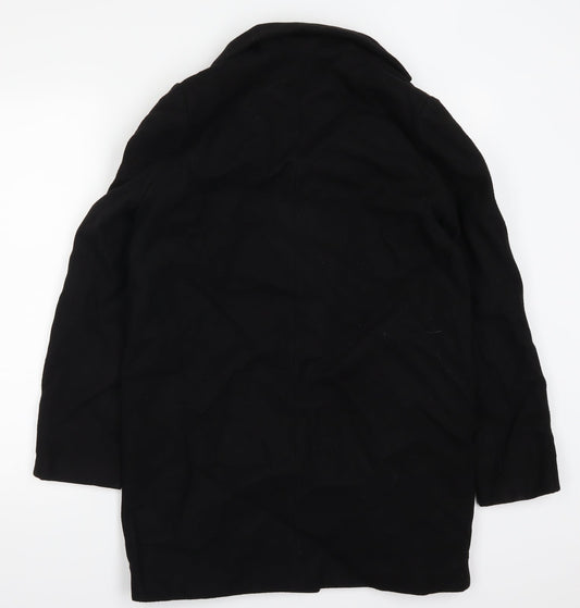 Womens UK Size 8 Atmosphere Black Overcoat