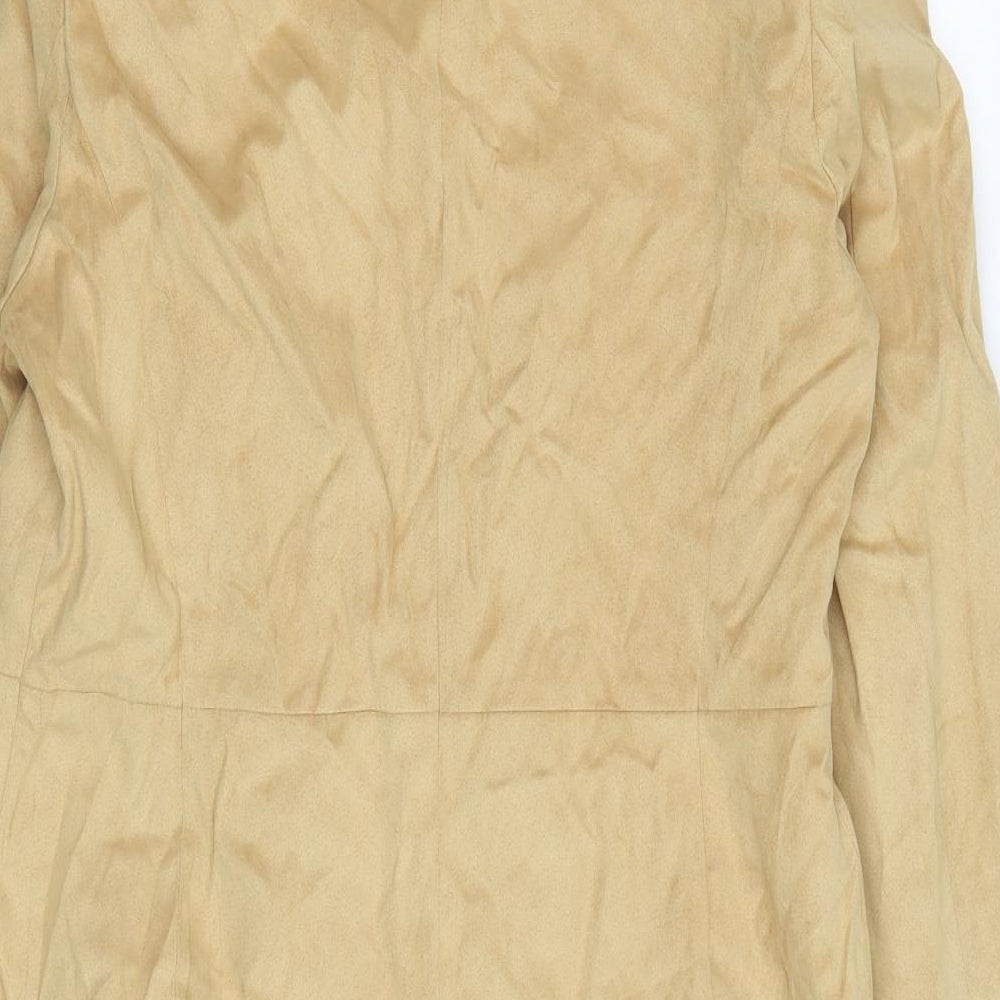 Womens UK Size 12 Marks and Spencer Beige Overcoat