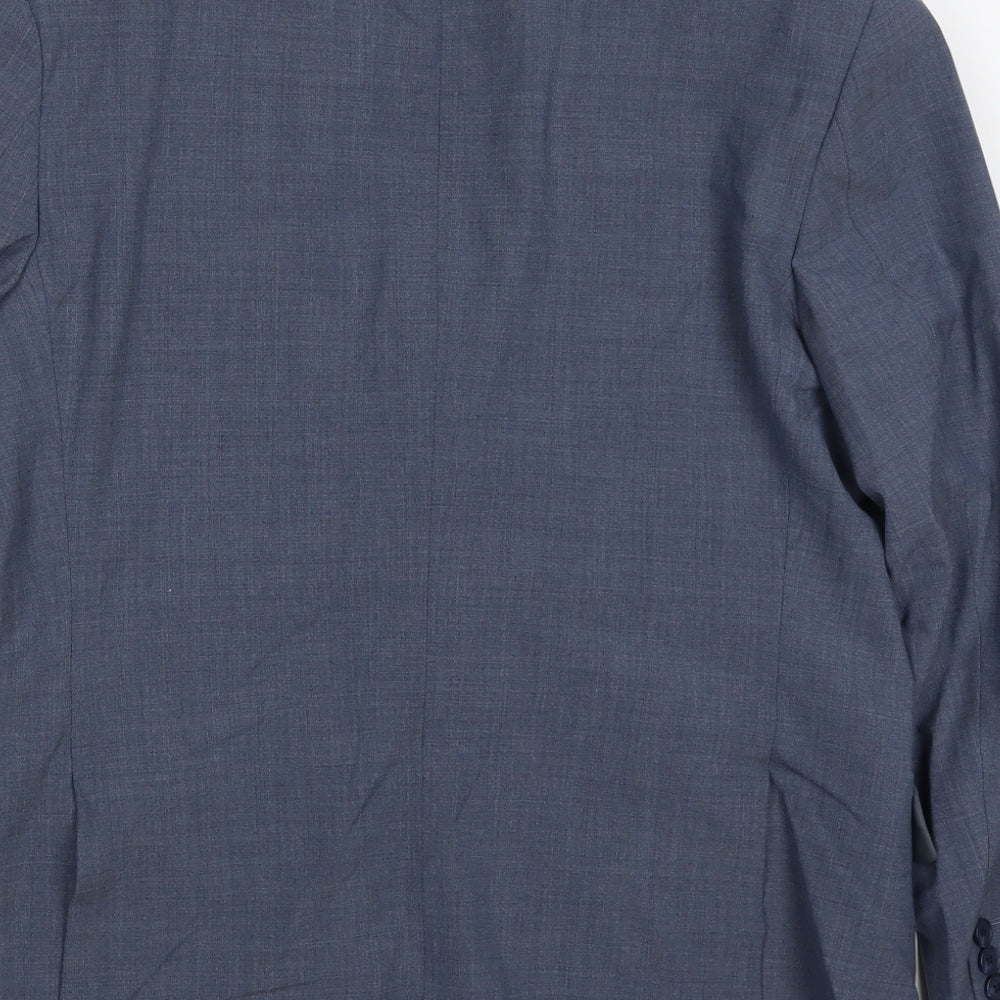 Mens UK Size 40 Marks and Spencer Regular Blue Suit Jacket