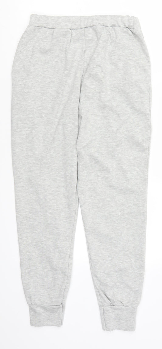 Womens UK Size M Preworn Regular Fit Sweatpants Grey Trousers