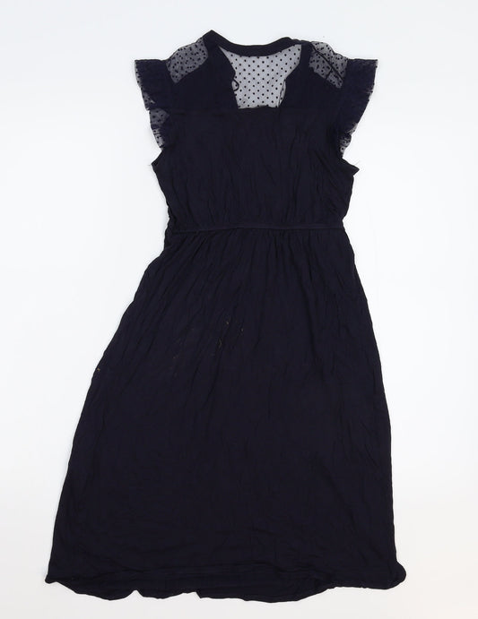 H&M Womens Blue Fit & Flare Size XS