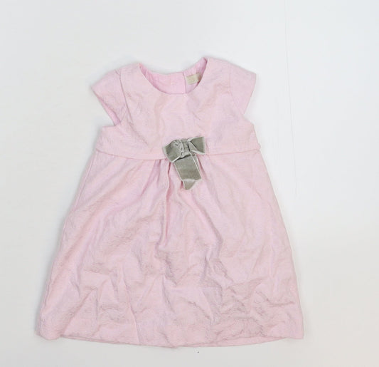 Bambini Girls Pink Fit & Flare Size 6-9 Months