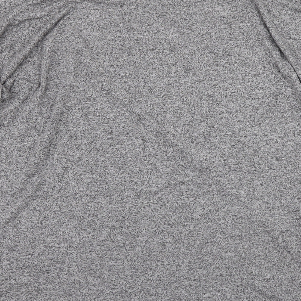 Papaya Womens Grey Basic T-Shirt Size L